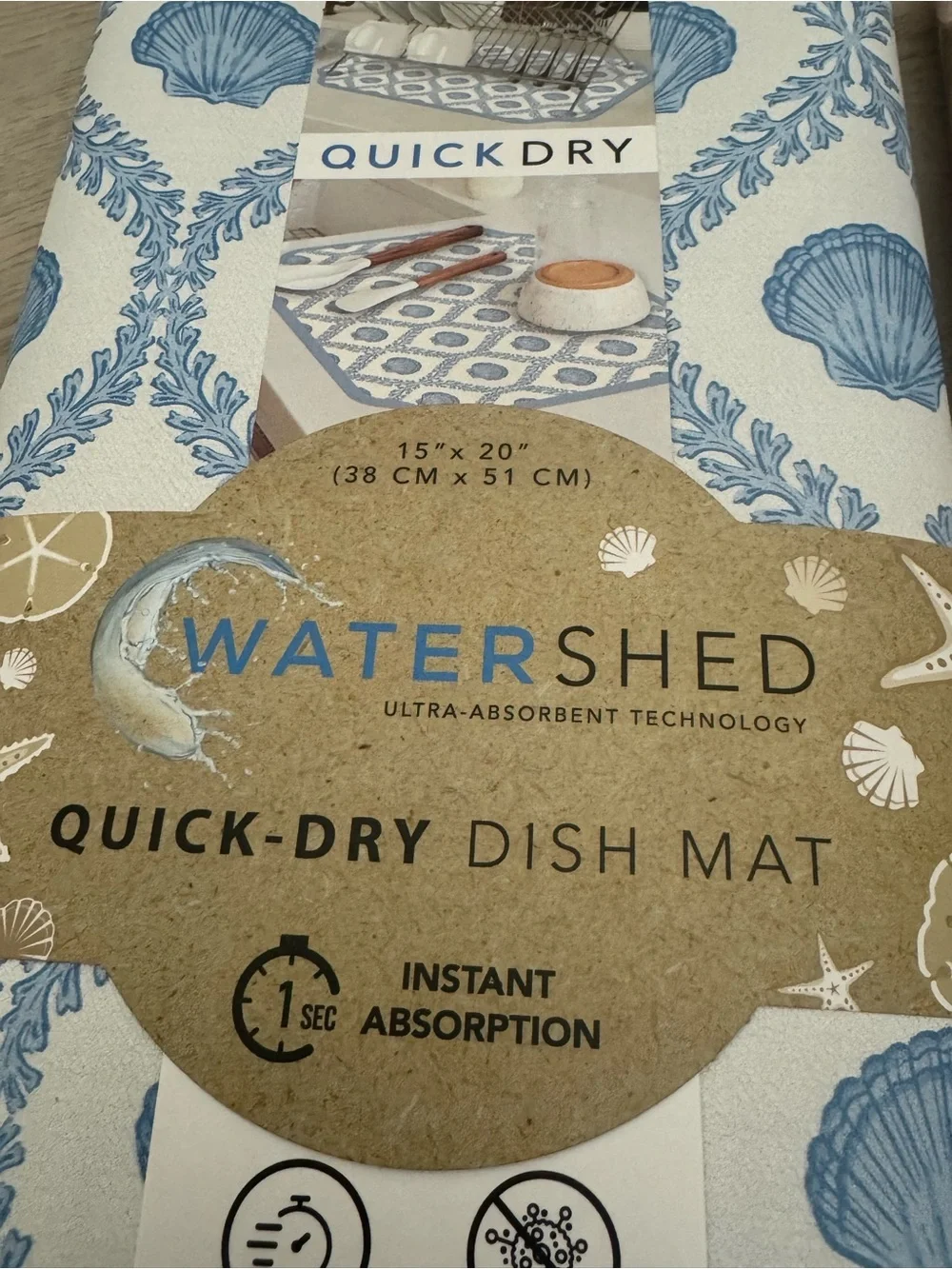 Quick-Dry Dish Mats - 2 Sets